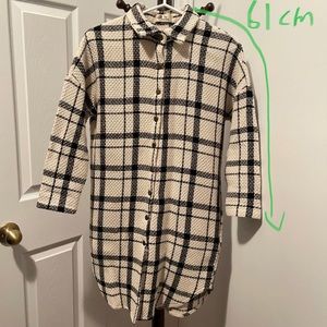 Sweater long shirt jacket
